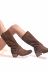 Stivale Texano Camoscio Tabacco donna Ovye - 2