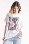 T-Shirt con Stampa e Dettagli Jewel donna Miss love - 1