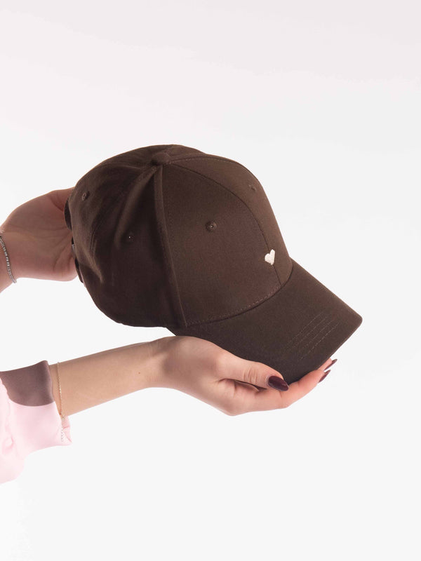 Cappello con Visiera Marrone da donna Miss love
