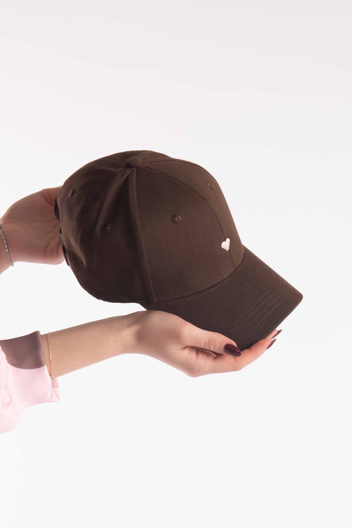 Cappello con Visiera Marrone donna Miss love - 1