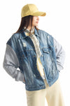 Giubbino Denim Combinato donna Miss love - 1