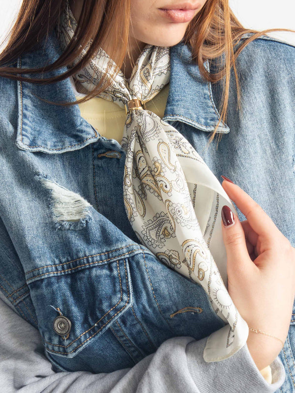 Foulard con Fermo e Stampa da donna Miss love