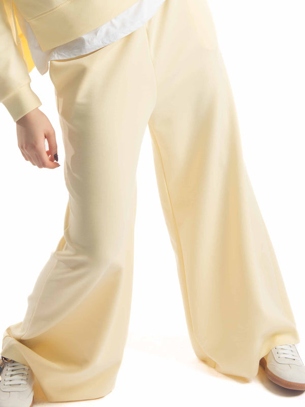 Pantaloni Wide Leg Gialli da donna Miss love