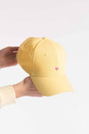 Cappello con Visiera Giallo donna Miss love - 1