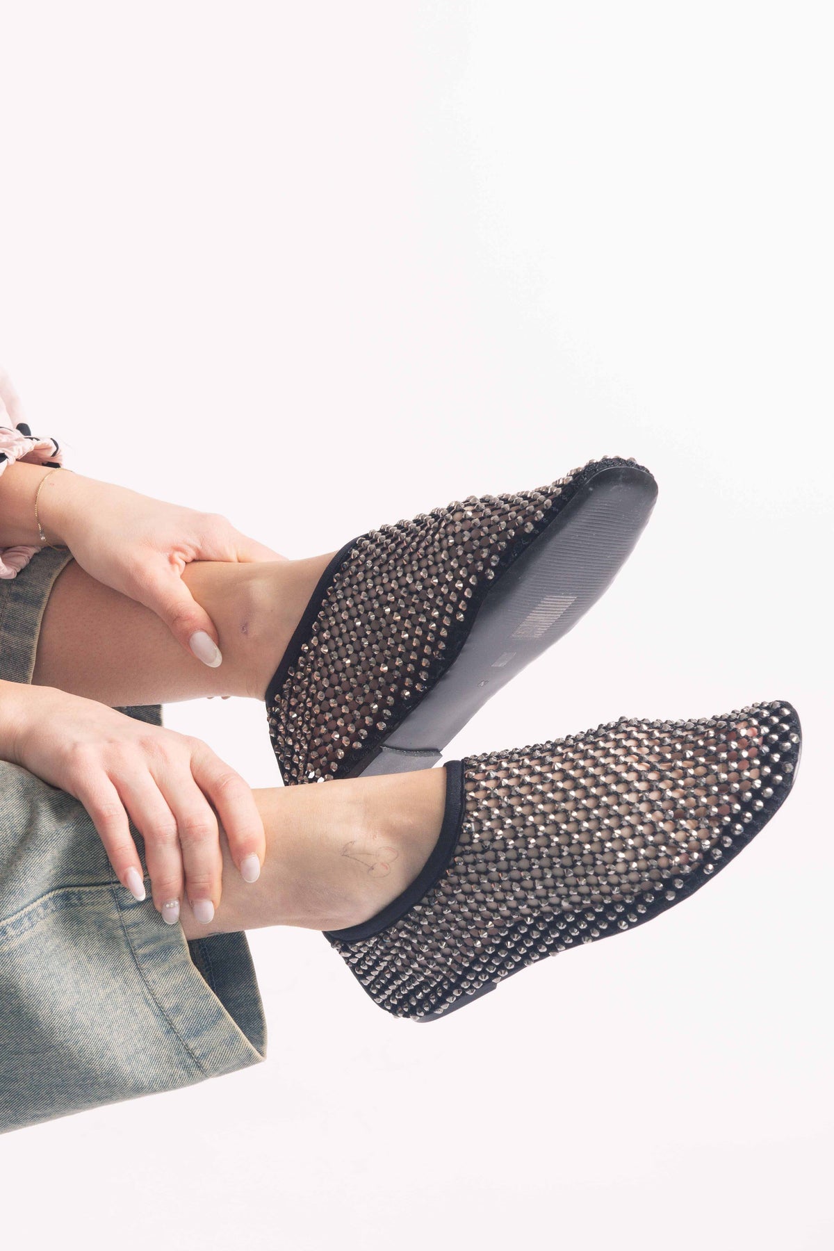 Slip On in Rete Con Strass donna Ovye - 1
