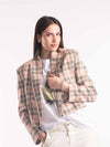 Blazer Cropped Quadri donna Tensione in - 1