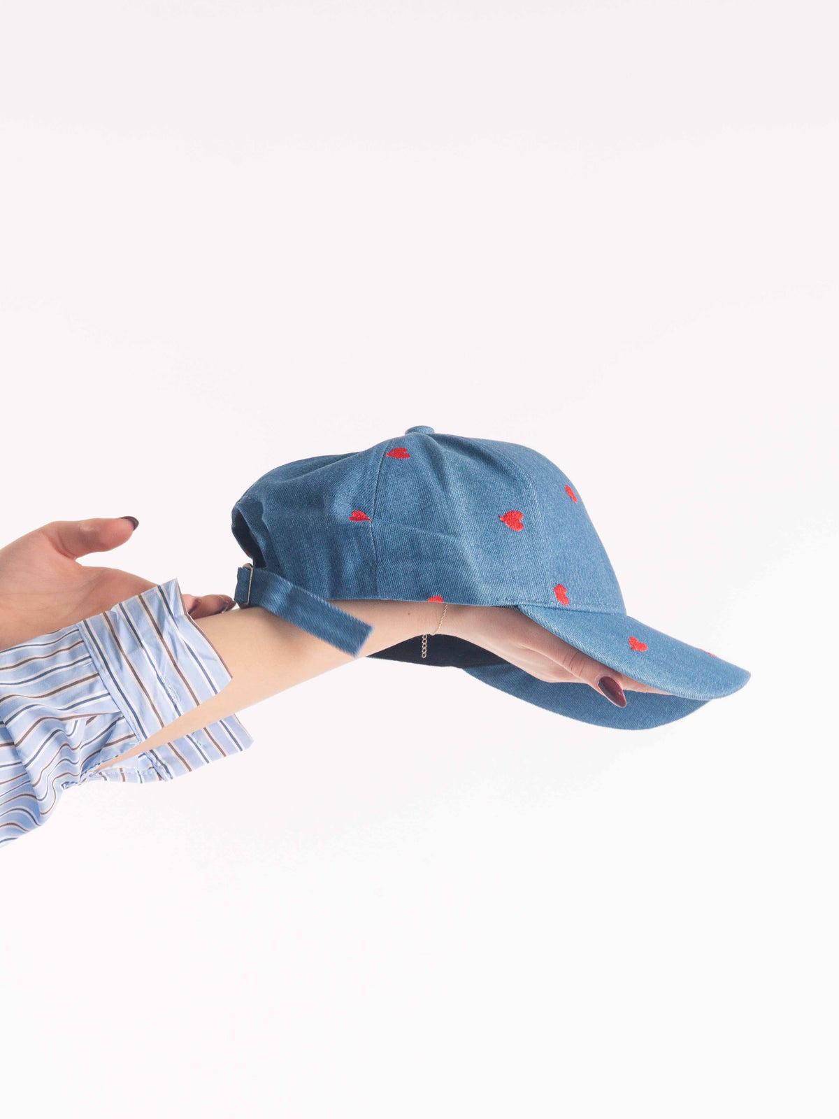 Cappello in Denim con Ricami donna Miss love - 1