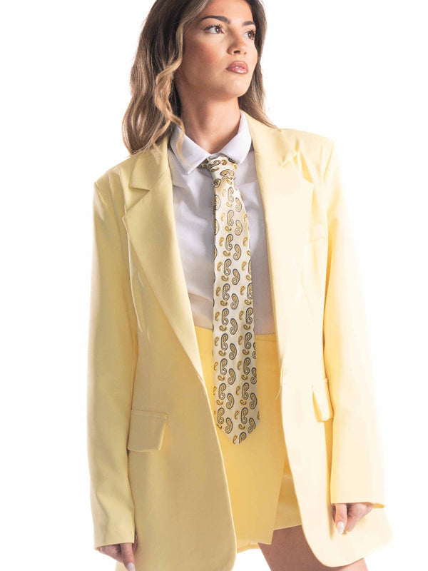 Blazer Oversize Giallo da donna Miss love