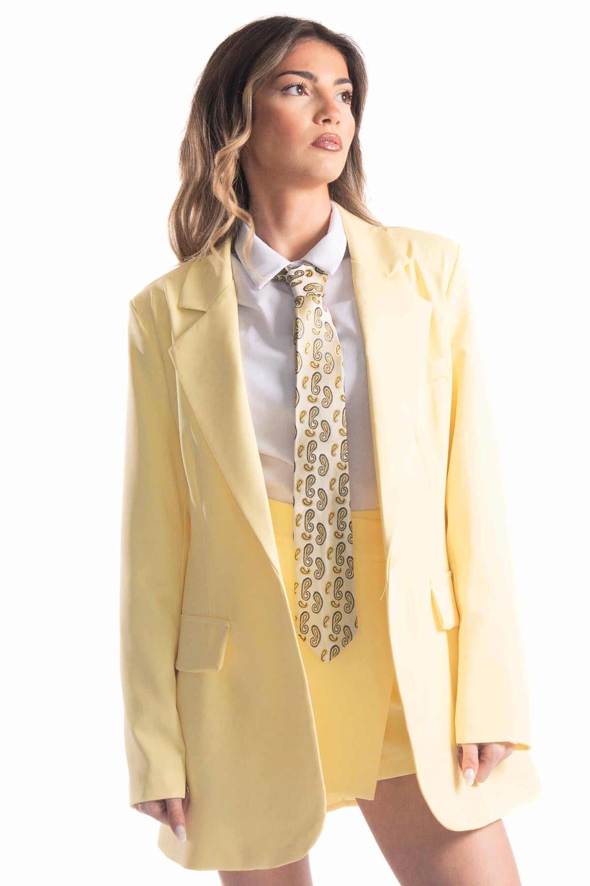Blazer Oversize Giallo donna Miss love - 1
