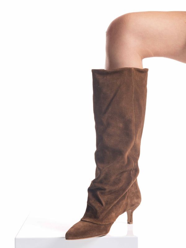 Stivale Camoscio Tabacco da donna Ovye