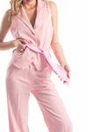 Cravatta a Righe Rosa donna Miss love - 1