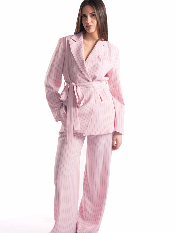 Completo Gessato Rosa da donna Miss love