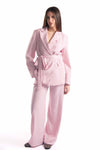Completo Gessato Rosa donna Miss love - 1