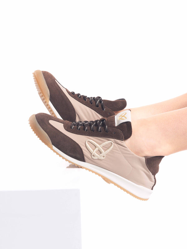 Sneaker Camoscio Beige da donna Ovye