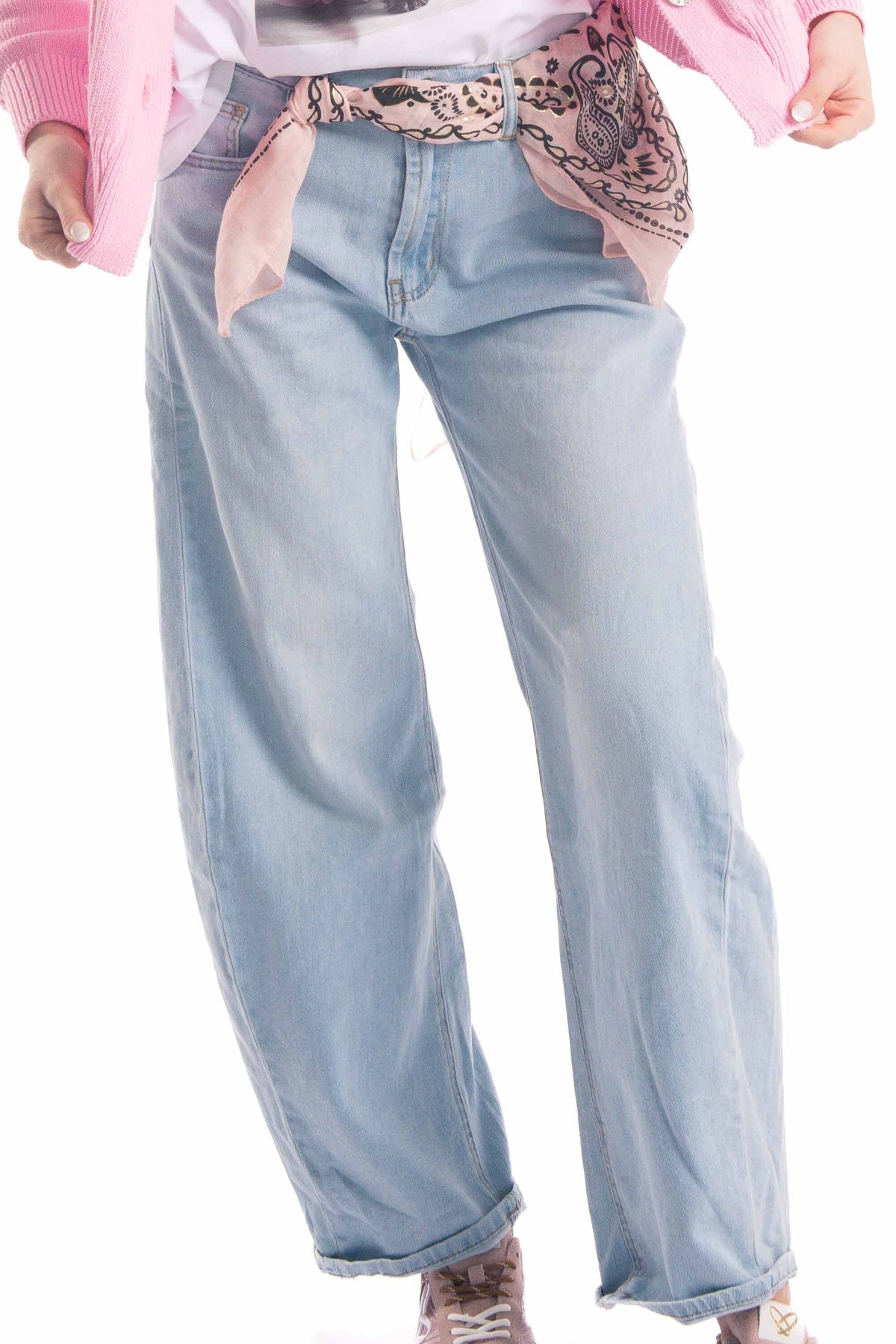 Jeans Wide Leg donna Miss love - 1