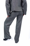Pantaloni Sartoriali Dritti in Tweed Grigio donna Tensione in - 6