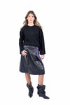 Pullover Oversize Nero in Maglia donna Tensione in - 4