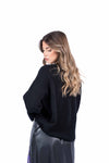 Pullover Oversize Nero in Maglia donna Tensione in - 2