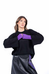 Pullover Oversize Nero in Maglia donna Tensione in - 3