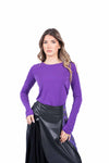 Maglia Basic Viola donna Tensione in - 1