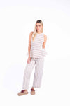 Pantaloni Rigati Panna donna Tensione in - 6