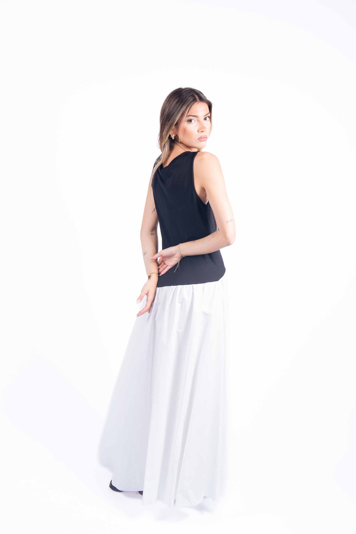 Abito Midi Combinato donna Tensione in - 4