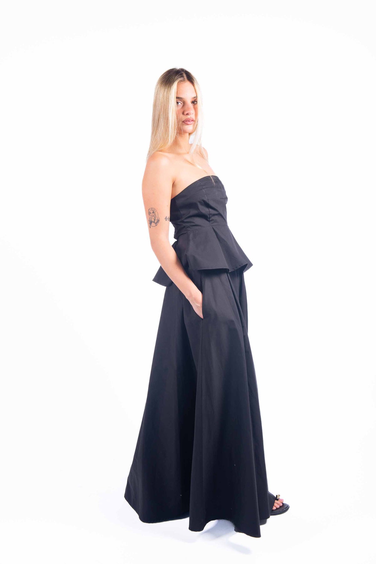 Top a Fascia Nero donna Tensione in - 3