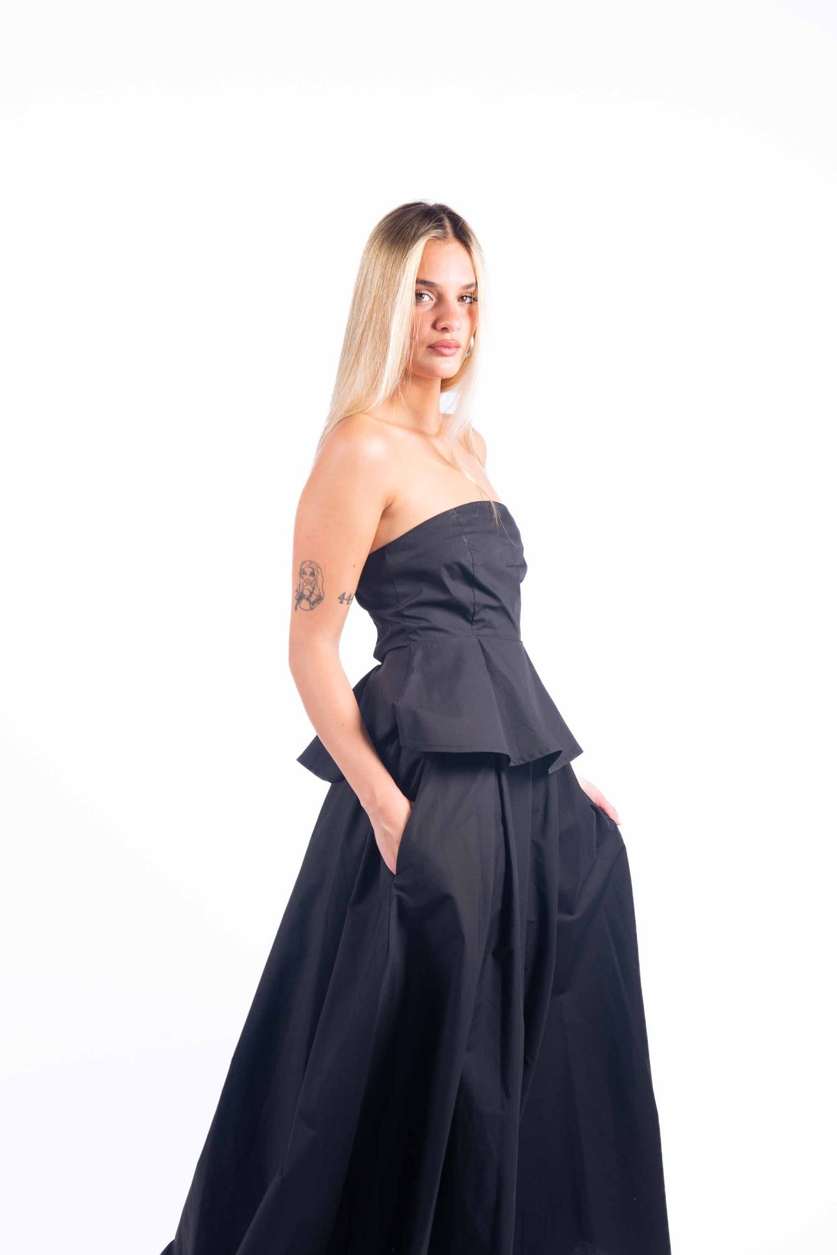 Top a Fascia Nero donna Tensione in - 1