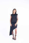 Camicia Smanicata Nera donna Tensione in - 2
