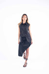 Gonna Asimmetrica Nera donna Tensione in - 2