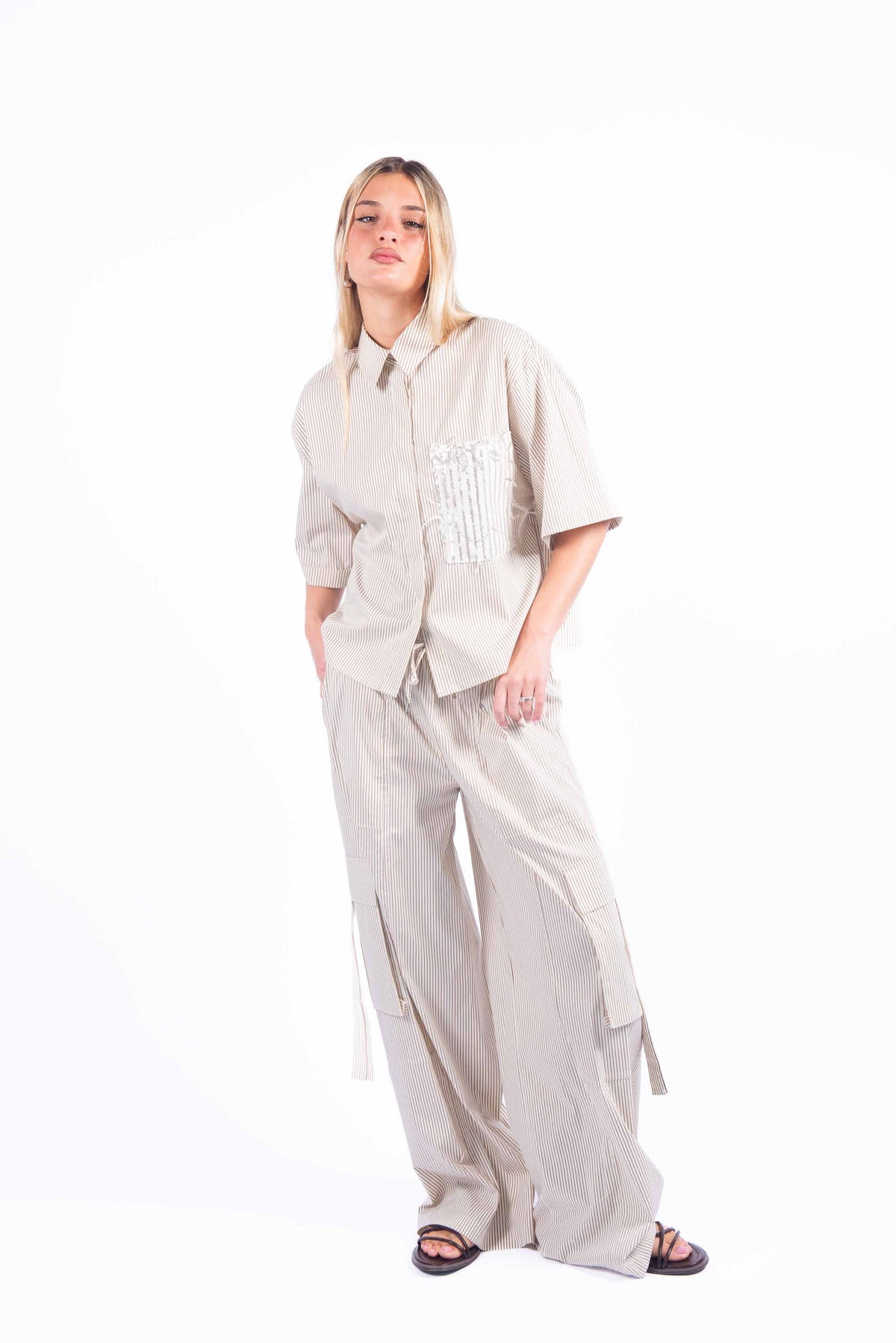 Camicia a Righe donna Tensione in - 5