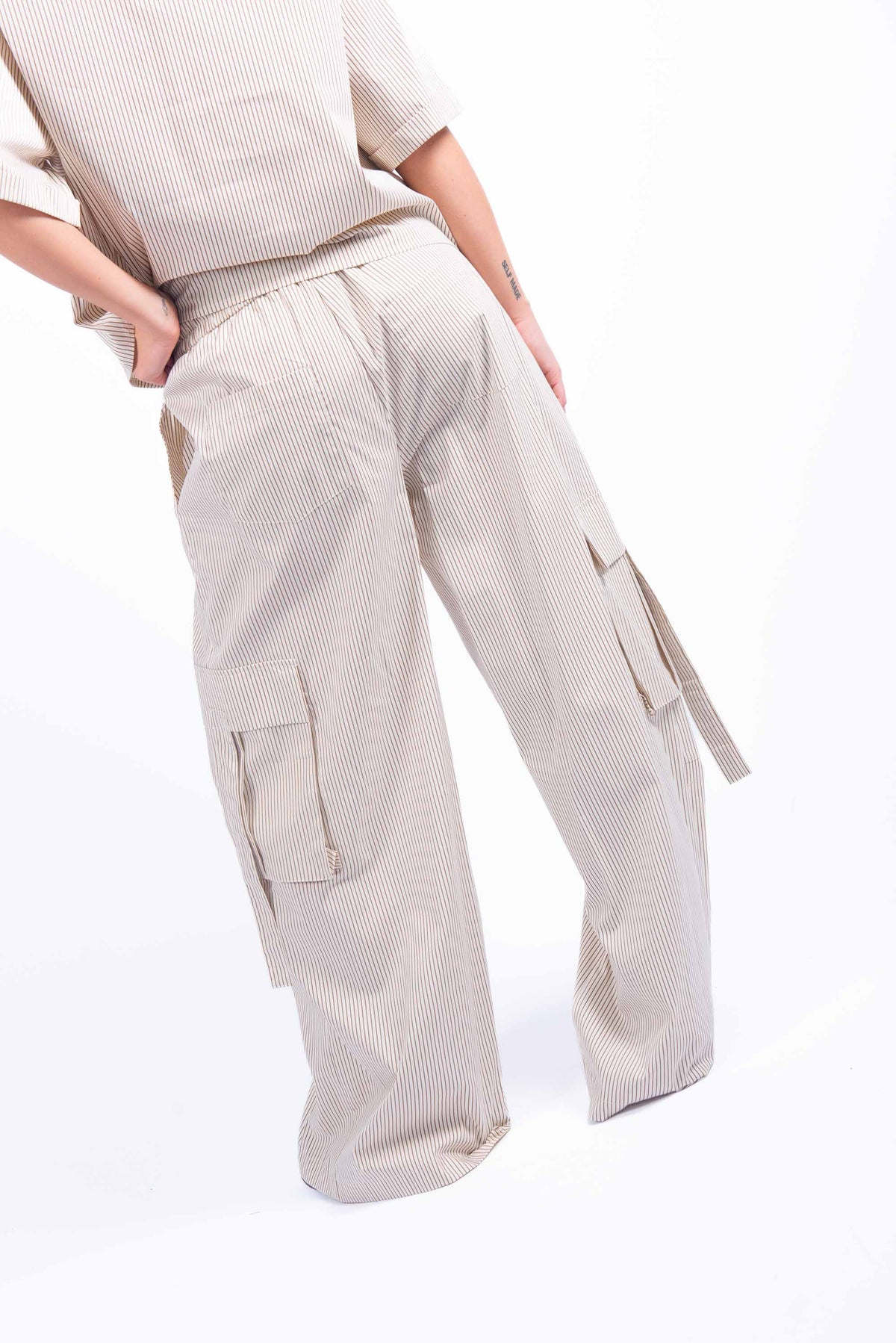 Pantaloni Cargo a Righe donna Tensione in - 2