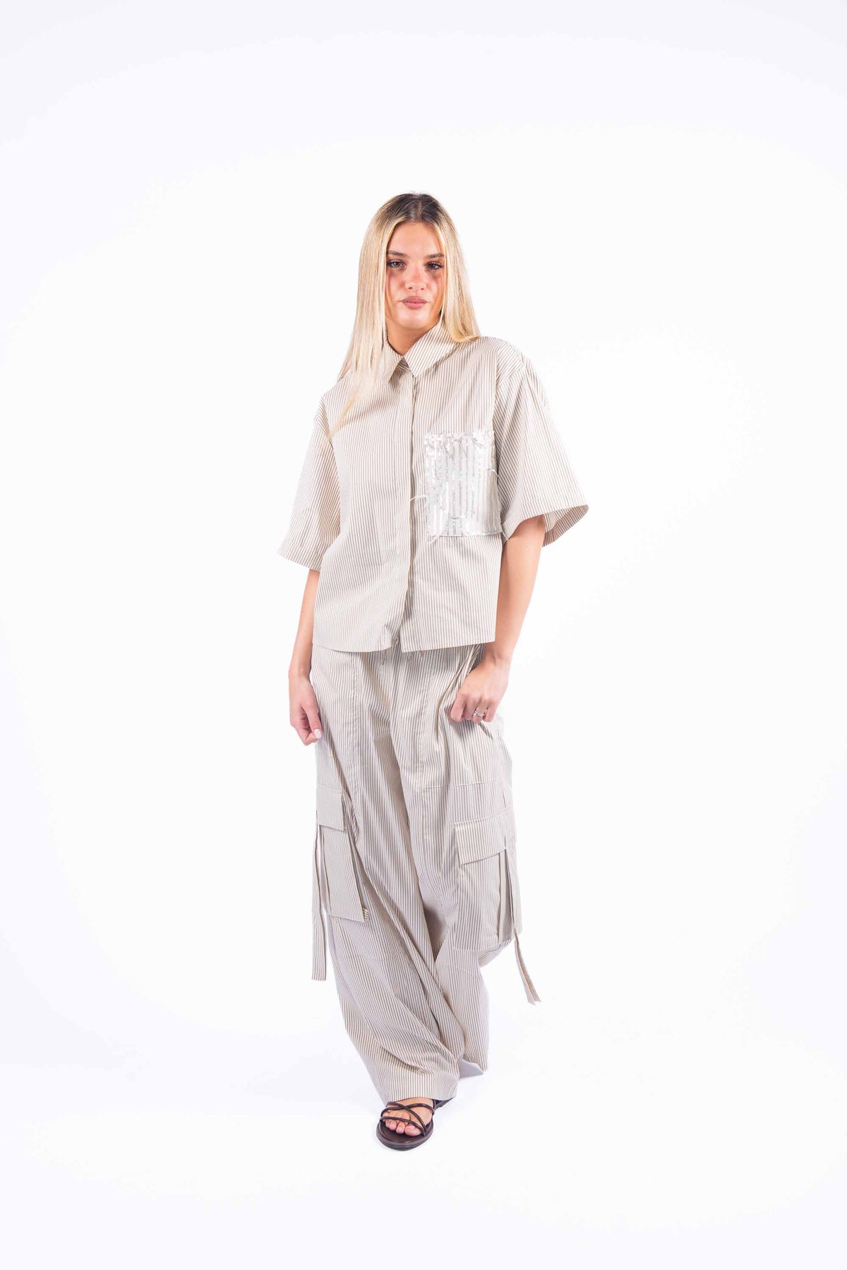 Camicia a Righe donna Tensione in - 3