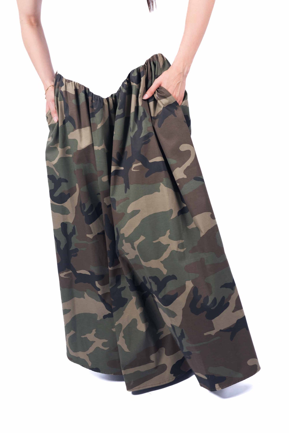 Abito Lungo Combinato Camouflage donna Tensione in - 2