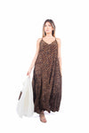 Abito Lungo Stampa Animalier donna Tensione in - 1