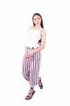 Top a Coste con Volant Bianco donna Tensione in - 6