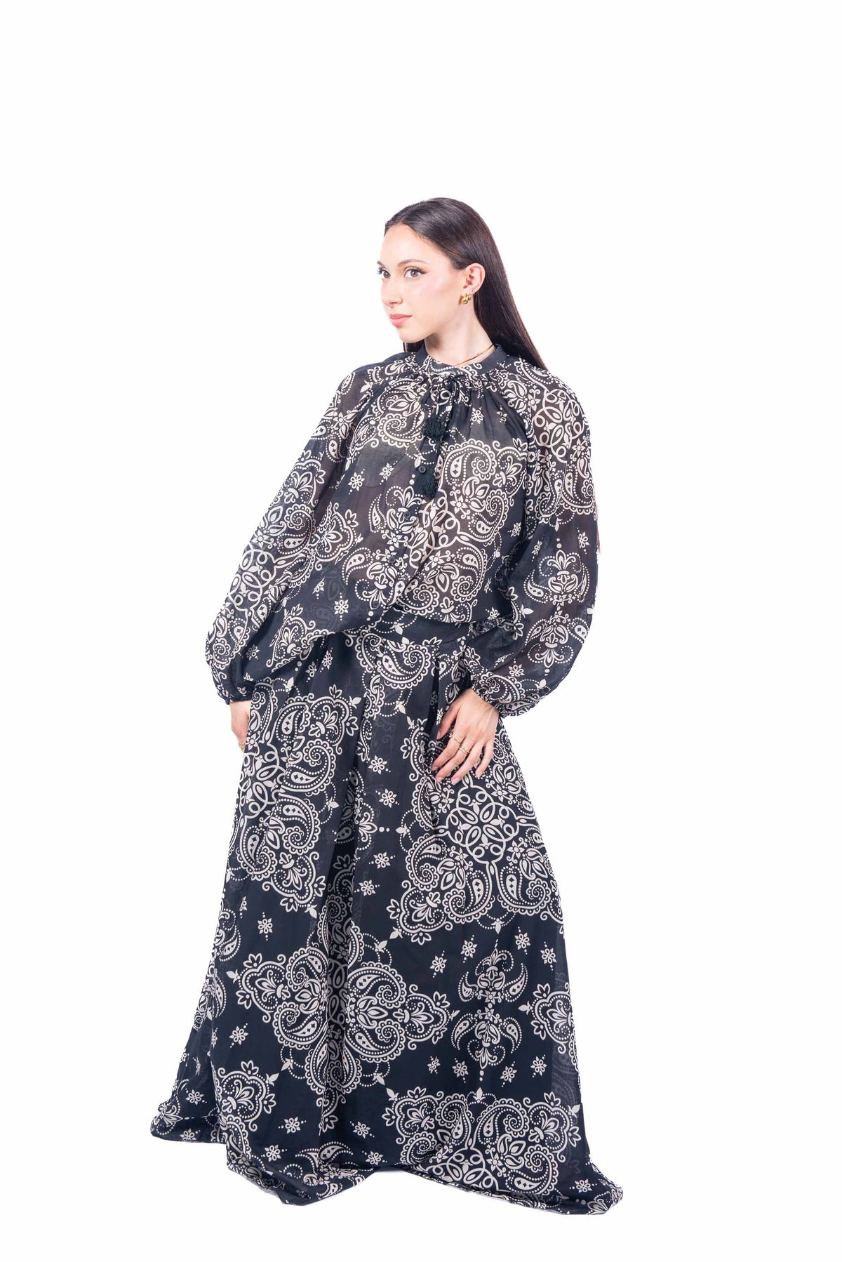 Camicia Stampa Paisley donna Tensione in - 5
