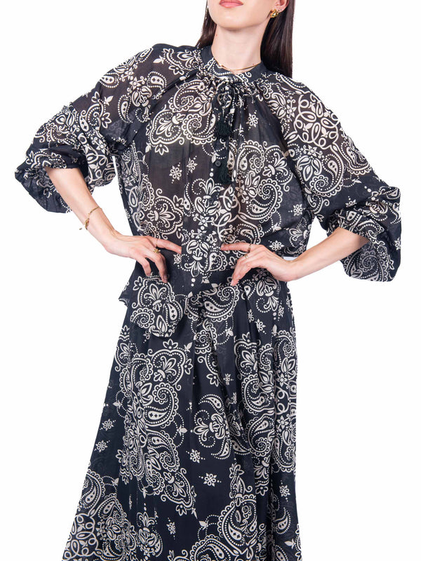Camicia Stampa Paisley da donna Tensione in