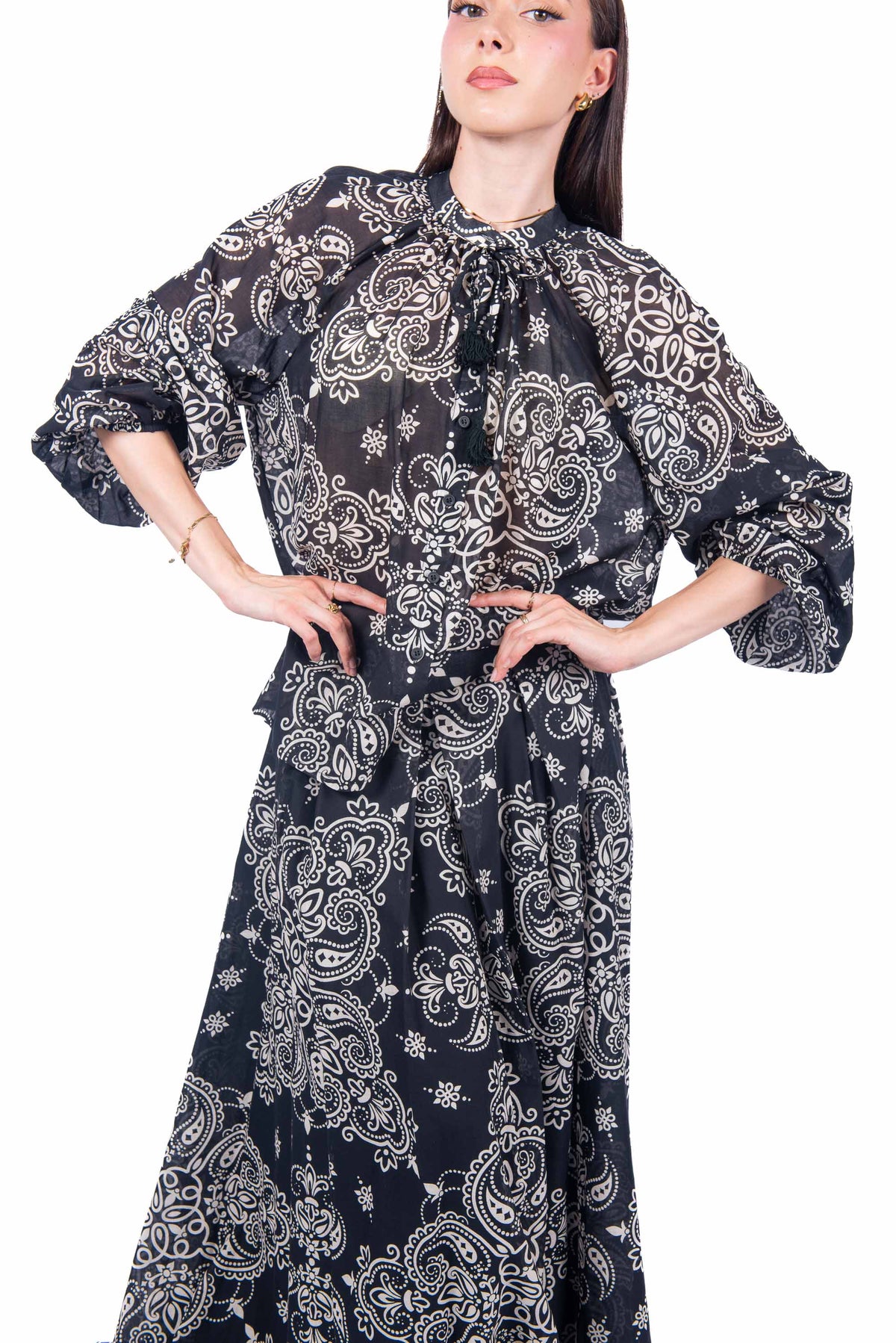 Camicia Stampa Paisley donna Tensione in - 1