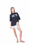 Maxi T-shirt Combinata con Sangallo donna Tensione in - 2