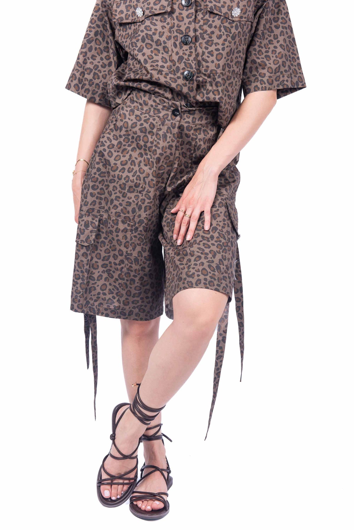 Bermuda Cargo Animalier donna Tensione in - 1