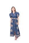 Abito Chemisier Effetto Denim con Ricami donna Tensione in - 1
