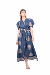 Abito Chemisier Effetto Denim con Ricami donna Tensione in - 5