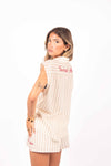 Camicia Smanicata a Righe donna Tensione in - 4