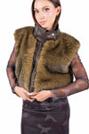 Gilet in Ecopelliccia ed Ecopelle donna Tensione in - 1