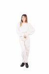 Blusa Panna con Pizzo e Vita Arricciata donna Tensione in - 4