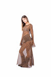 Abito Semitrasparente Leopardato con Culotte donna Tensione in - 2