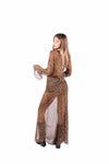 Abito Semitrasparente Leopardato con Culotte donna Tensione in - 3
