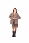 Blazer Monopetto con Ricamo Leopardo sul Retro donna Tensione in - 3