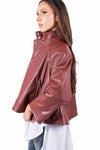 Giacca Oversize in Ecopelle Terracotta donna Tensione in - 3